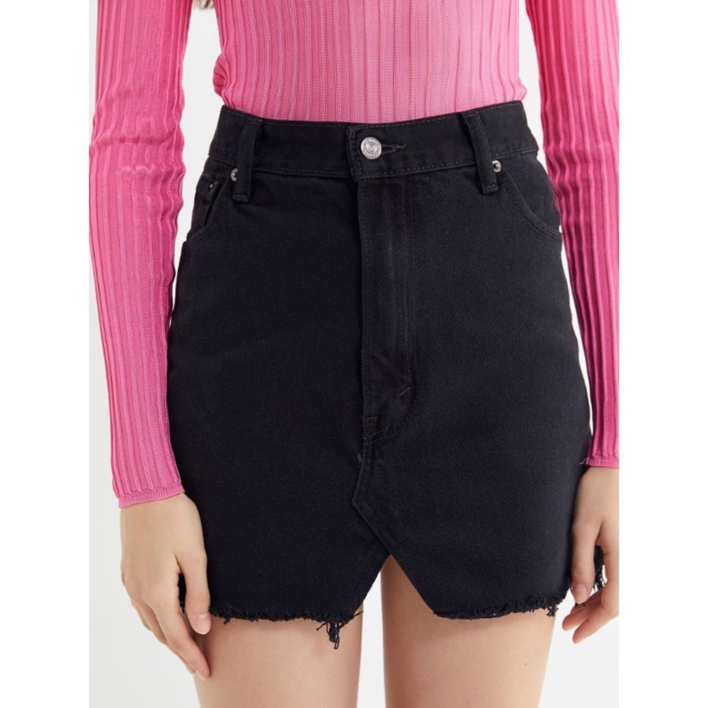 Levi's Black Denim Mini Skirt